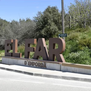 Lletres escultòriques “El Far d’Empordà” (3)